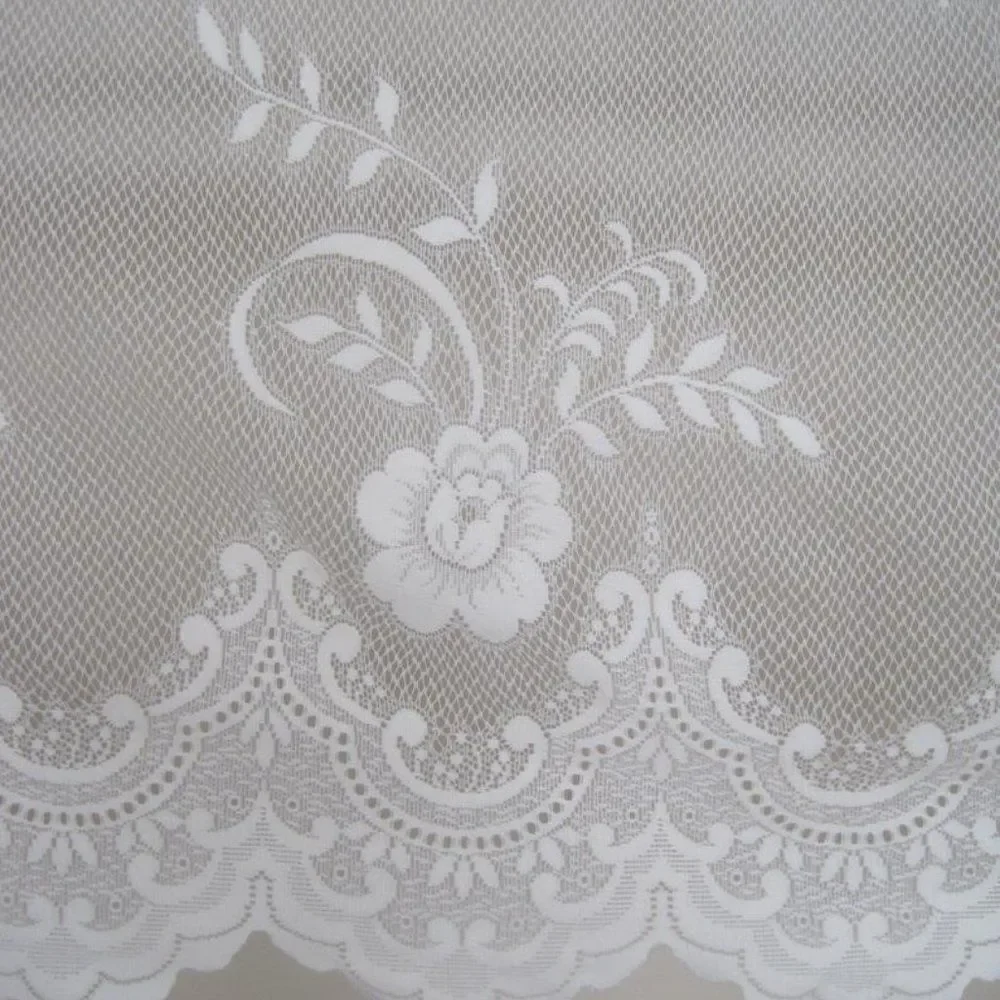 Curtain Lace Valance Floral Flowers 17